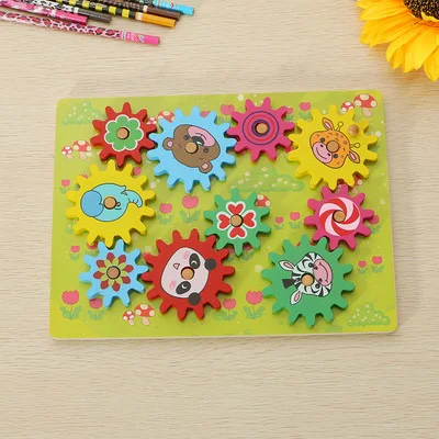 GEEKKING 3D wooden toys for kids gear set know animal color preschool early teaching kindergarte educational toy baby boys girls GEEKKING 3D wooden toys for kids gear set know animal color preschool early teaching kindergarte educational toy baby boys girls