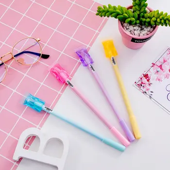 

Free shippin 20pcs/lot Cute candy gel pen writing pen plastic material escolar children kawaii stationery school office supplies