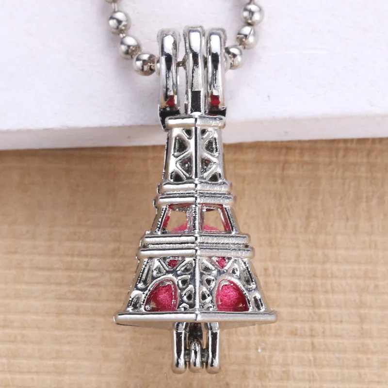 6pcs Bright Eiffel Design Jewelry Making Felt ball Cage Pendant Essential Oil Diffuser Trendy Gifts | Украшения и аксессуары
