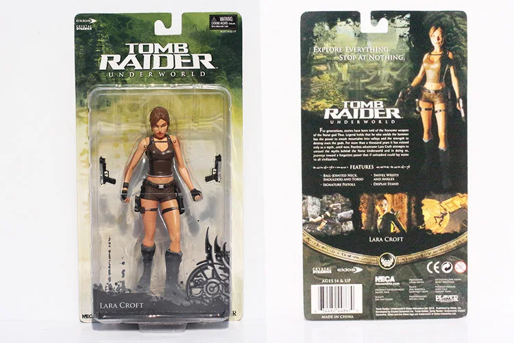 1 шт. NECA Tomb Raider Underworld Lara Croft ПВХ фигурка " 18 см новинка в коробке