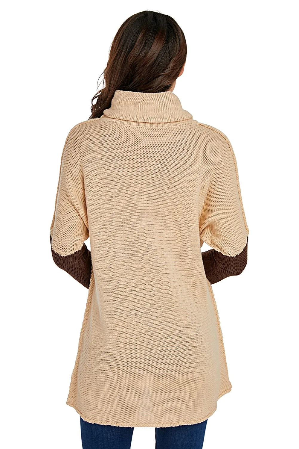 Brown-Apricot-Individual-Cowl-Neck-Pullover-Sweater-LC27974-17-2