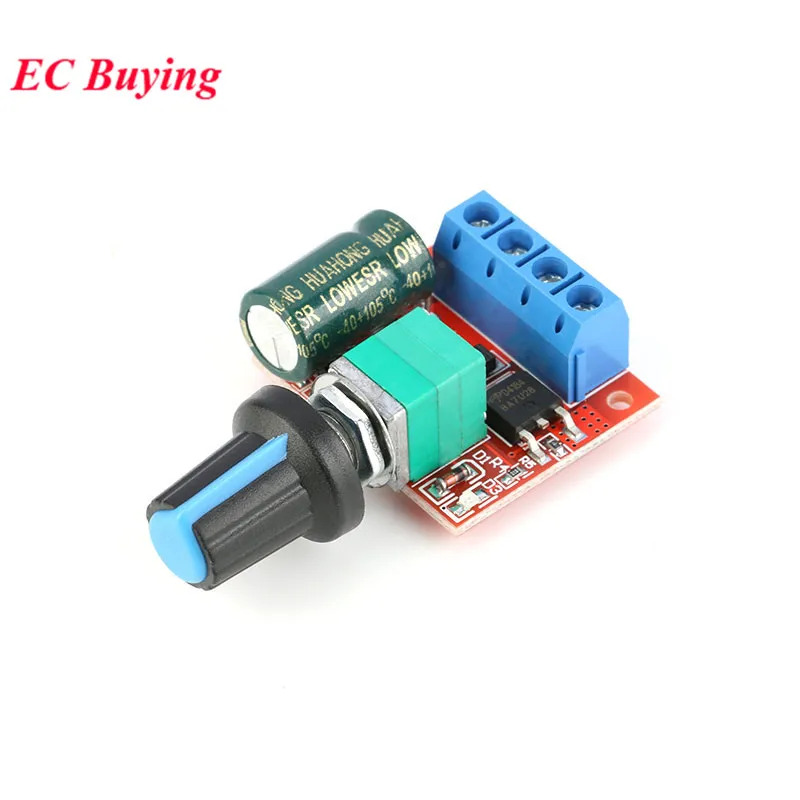 

Mini 5A 90W DC Motor Speed Controller Module Speed Regulator Control Module DC-DC 4.5V-28V Adjust Adjustable Board Switch