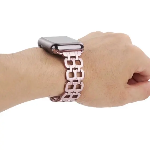 Luxury    for apple watch band iWatch strap accessories watch parts watch band bracelet Metal Stainless Steel (4)