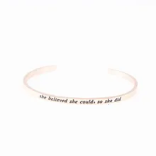 she believed she could so she did Stainless Steel Rose Message ID Bangle Bracelet 2017 Inspirational Bangle Mantra Bracelets цена she believed she could so she did Stainless Steel Rose Message ID Bangle Bracelet 2017 Inspirational Bangle Mantra Bracelets цены онлайн