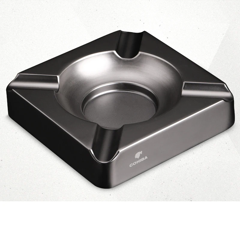 

Cuban cigar ashtray home living room European metal large stainless steel ashtray fashion creative