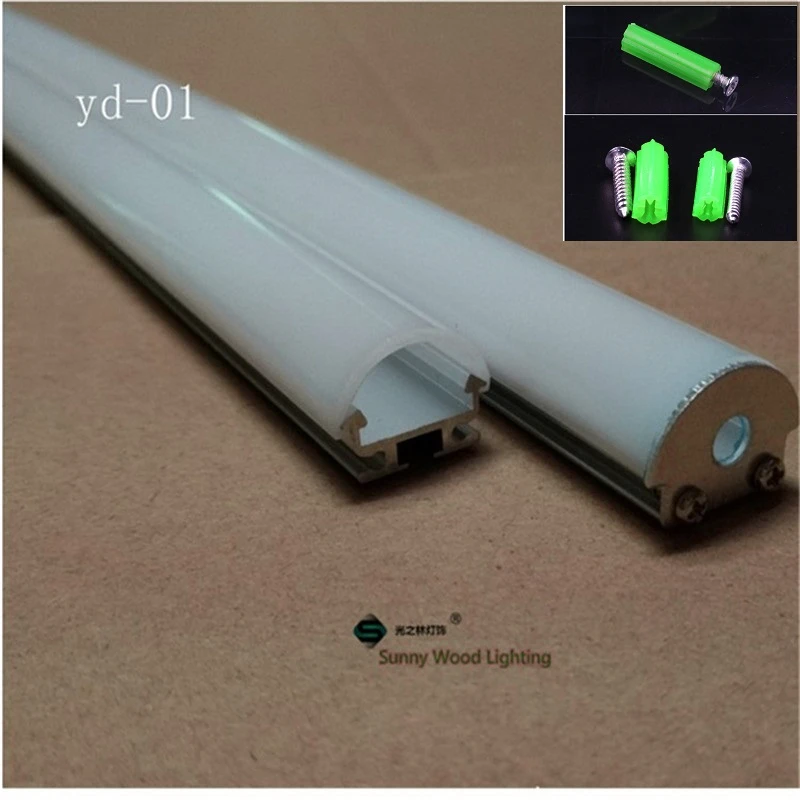 

3-20pcs/lot 20inch 0.5m led profile for 8-13.5MM 3528/5050/2835/5630 strip,corner aluminium profile with cover for led bar light