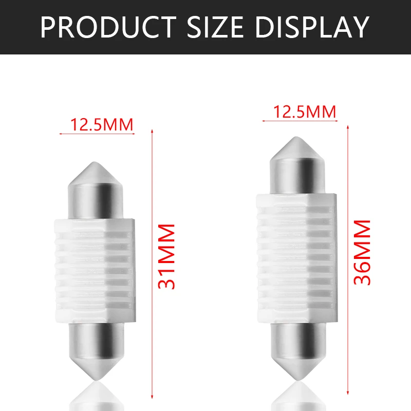2 шт. C5W led C10W лампа салона автомобиля свет гирлянда 31 мм 36 мм 39 мм 41 мм SMD 3030 COB лампа купола для чтения 12 В 24 в 6000 К Белый