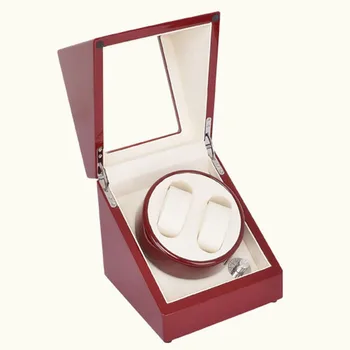 

2+0 Dual Red Glossy Wooden watch winder china