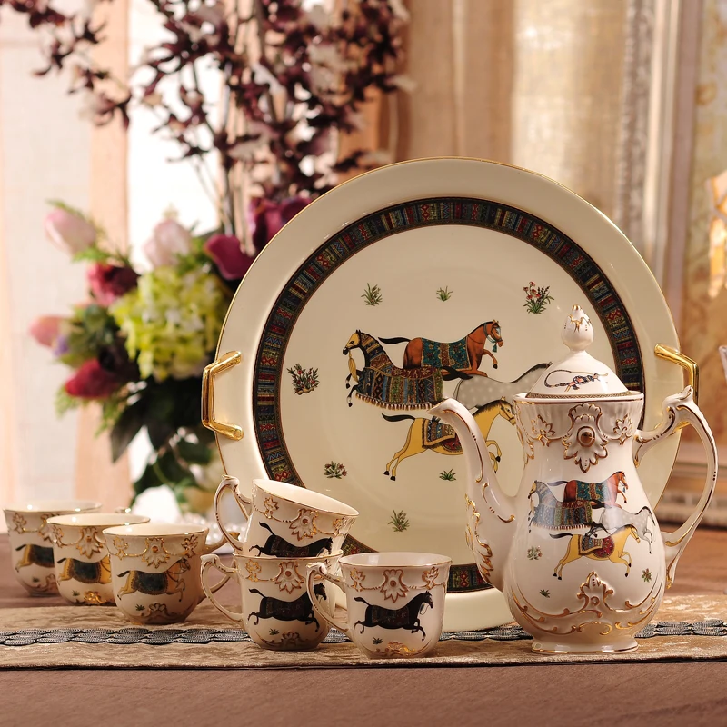 Hermes Coffee Mug Tea Set Continental English afternoon tea grade ceramic cups with trayceramic