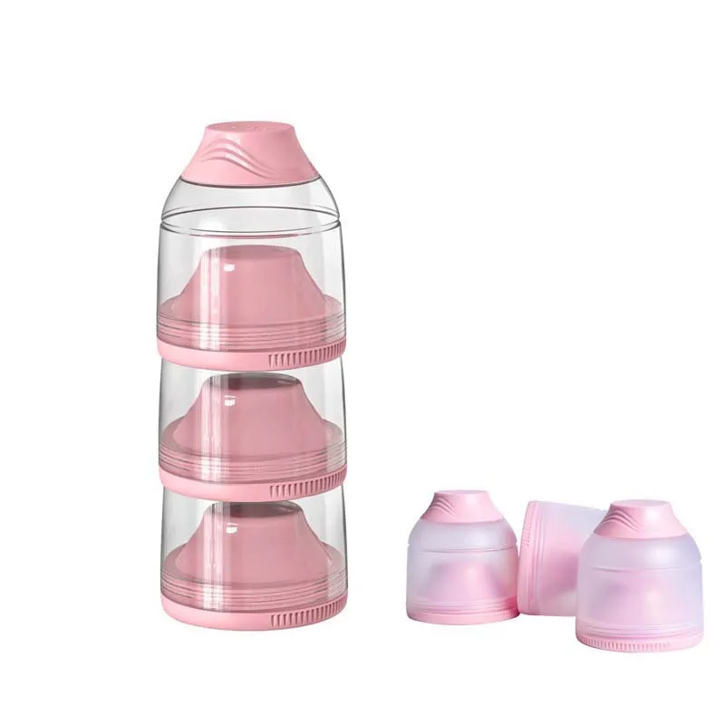 

Baby Formula Milk Powder Container Infants Portable 3 Layer Detachable Milk Powder Dispenser Food Storage Feeding Box