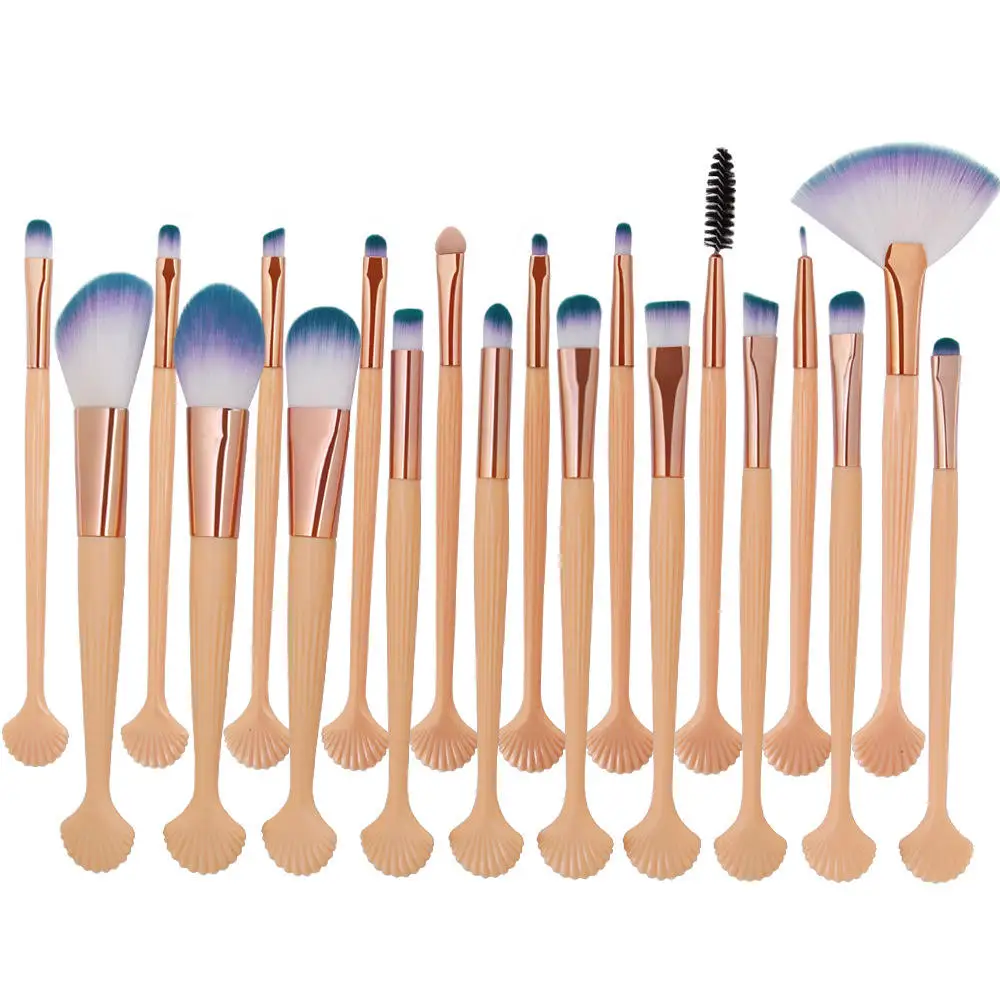 20 Pieces Makeup Brush Set Professional Face Eye Shadow Eyeliner Foundation Blush Lip Brushes Cosmetics | Красота и здоровье