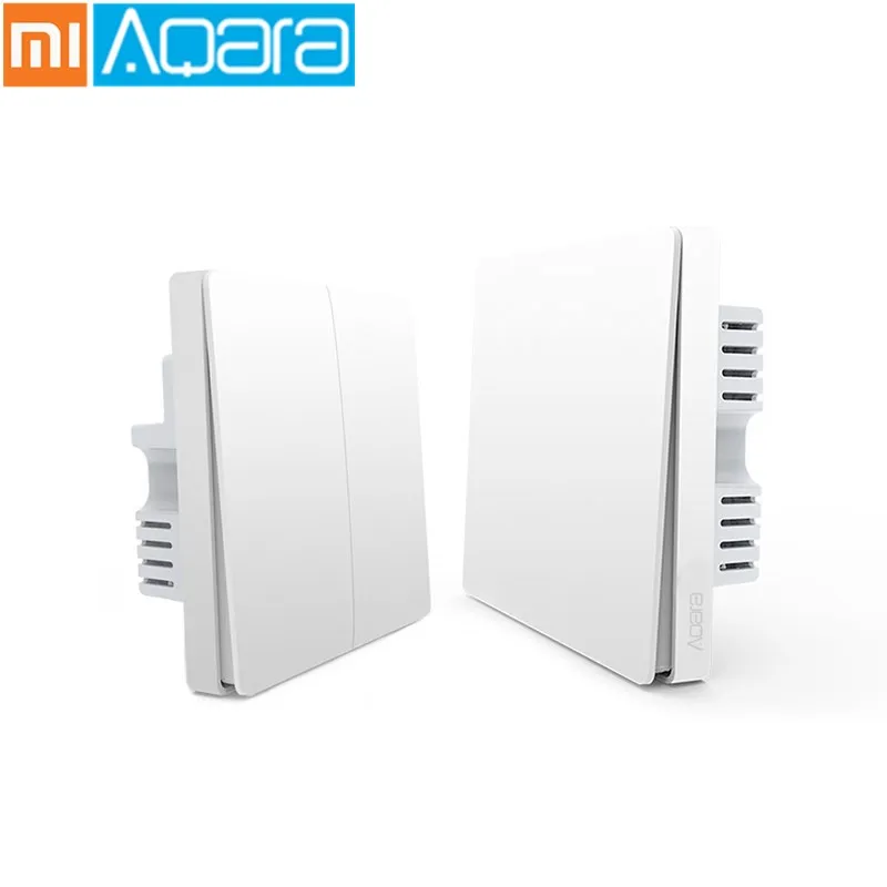 

Original Xiaomi Aqara Smart Light Control Fire Wire Zero Line Double Single Key ZiGBee Wall Switch Version Mijia APP Control
