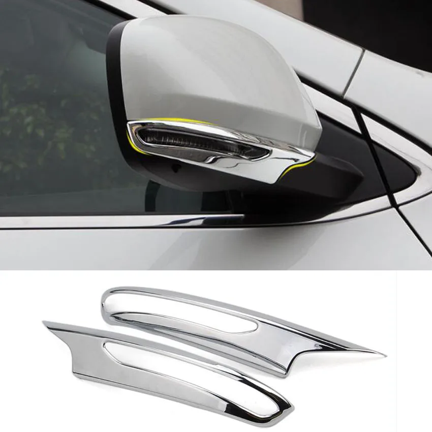 For Renault Kadjar 2015 2018 Chrome ABS Car Rear View Mirror Trim