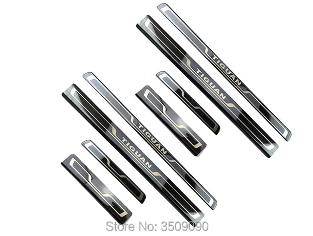 For 2016 2017 2018 VW Tiguan MK2 Europe version Car Scuff Plate Door Sill Trim Welcome Pedal Car accessories For 2016 2017 2018 VW Tiguan MK2 Europe version Car Scuff Plate Door Sill Trim Welcome Pedal Car accessories