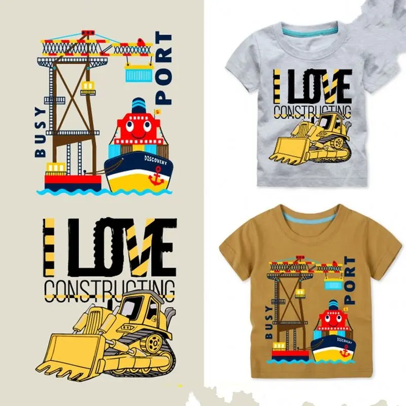 

New Cartoon mechanical Iron On Patches Stickers Washable Appliques A-level Heat Transfer For Children DIY Accessory Clothing
