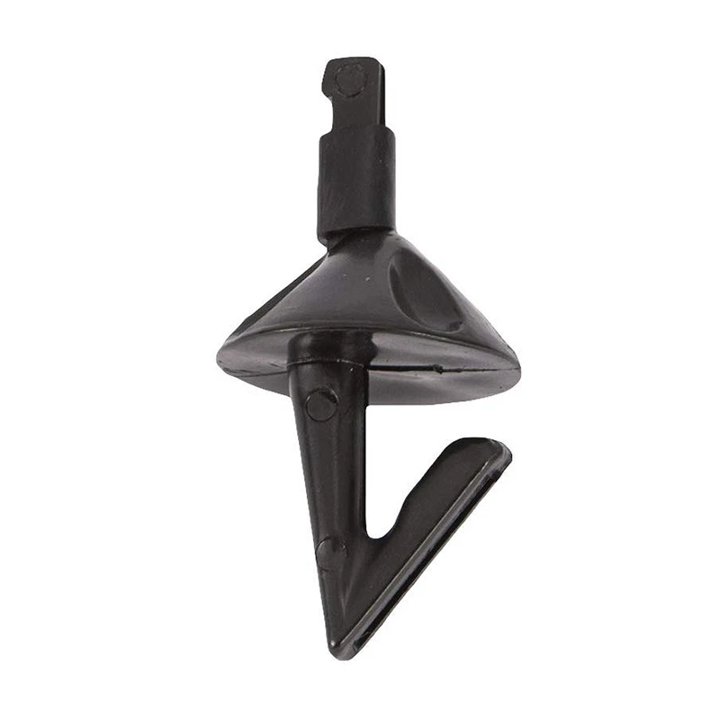 

20pcs Black Fishing Bait Shields Impact Shield Bait Sea Fishing Rig Hooks Bait Holders Clip Fishing Accessory