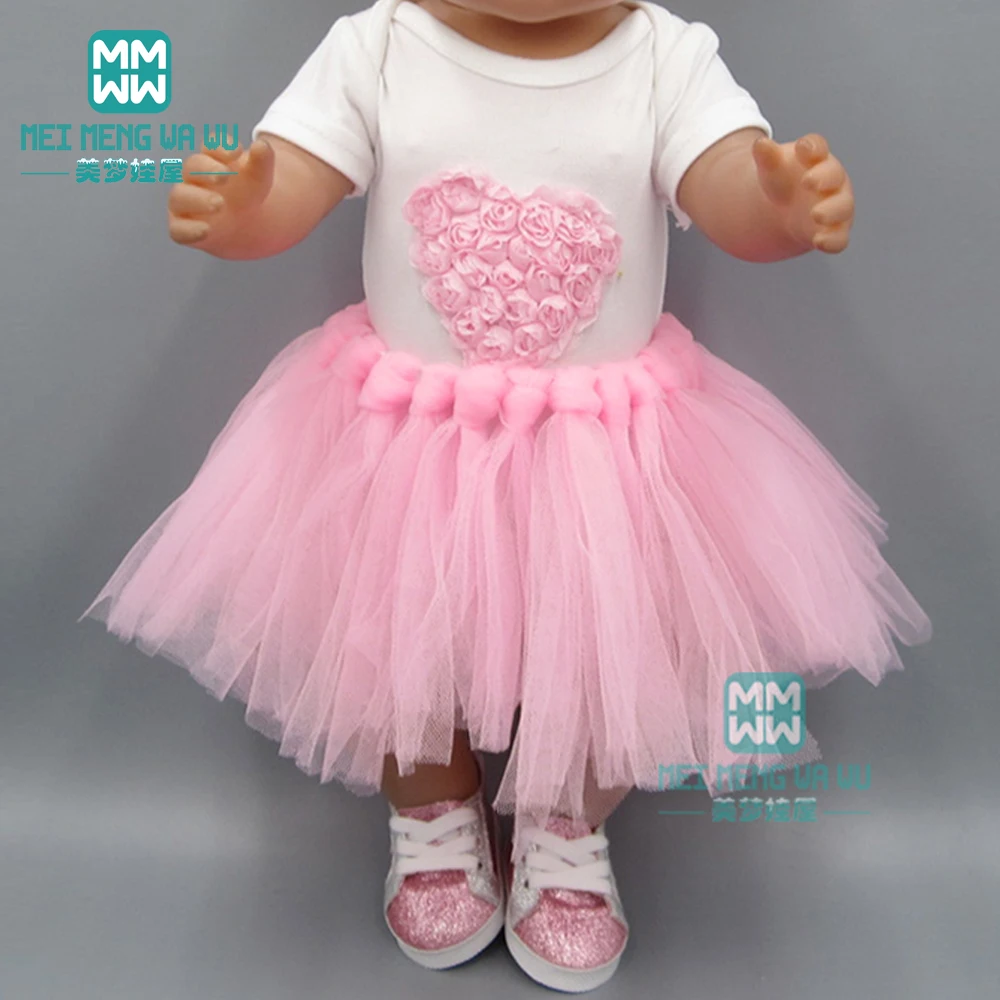 Детская Одежда для куклы подходит 43 см кукла новорожденного и американские кукольные аксессуары Розовый Единорог платье принцессы