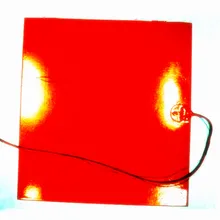 700*700*1,5 мм Тепловая панель для 3D-принтера силиконовый резиновый нагреватель 110 в 1500 Вт клейкая 1 сторона 100 k Термистор 1000 мм свинец с 1 стороны