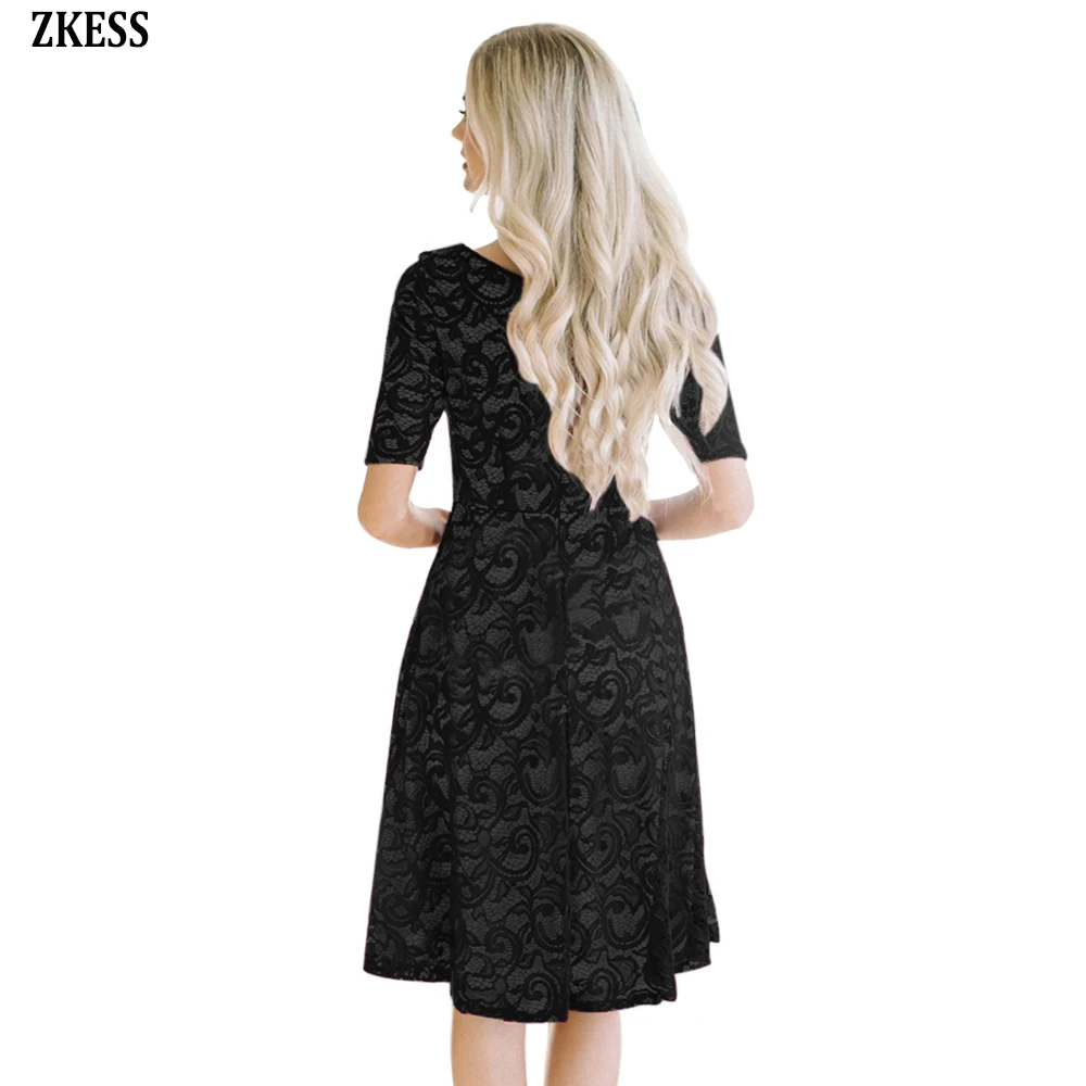 Black-Lace-Party-Midi-Dress-LC61920-2-2