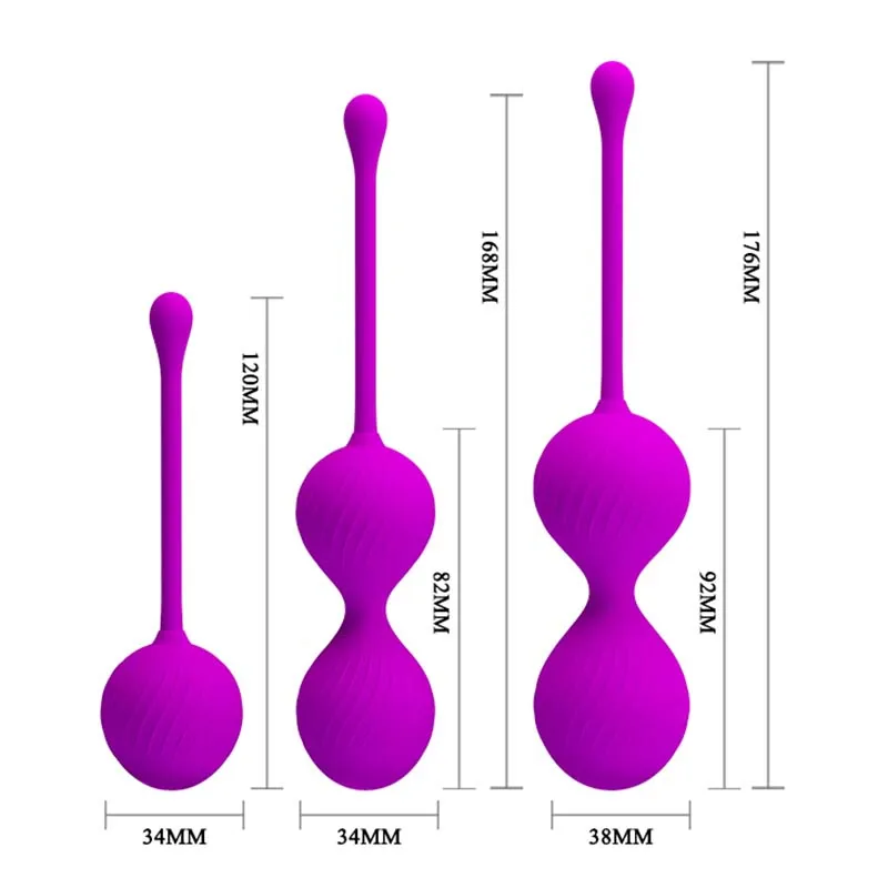 Silicone Kegel BallsSmart Love Ball for Vaginal Tight Exercise Machine Vagina ExcerciserBen Wa Balls of Sex Toys for Women