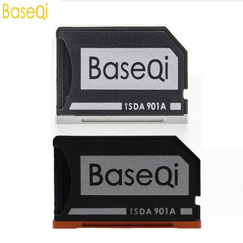 BaseQi Aluminum Stealth drive Micro SD / TF Card Adapter Flash Extended