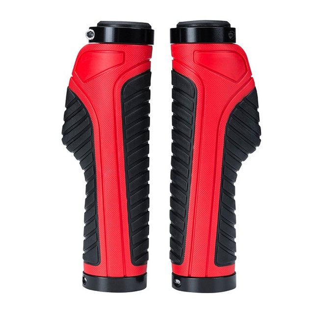 MTB Grips Bicycle Dual Lock-on Bike Grips Cycling Shock Absorption Locking Soft TPR Rubber MTB BMX Handlebar Grips