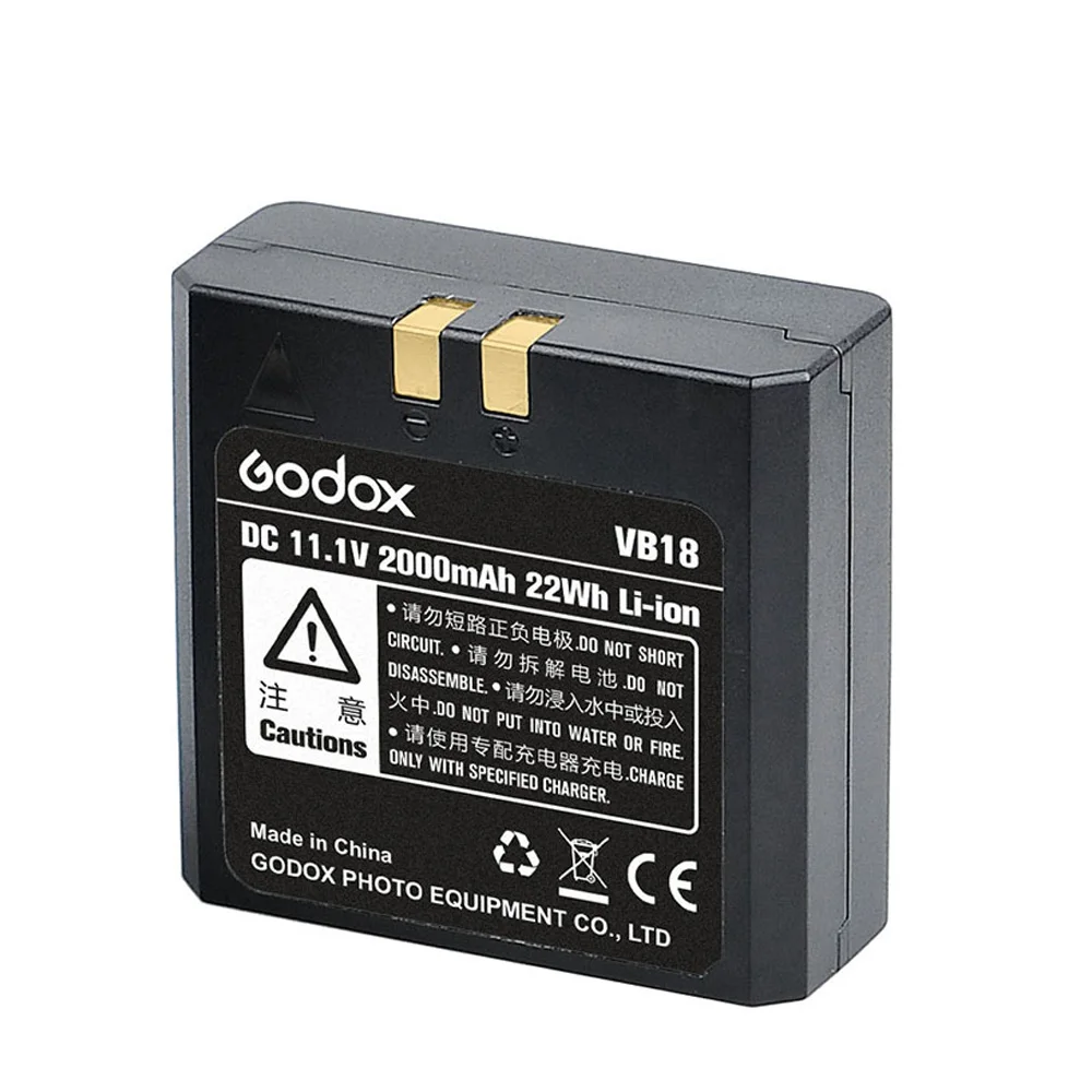 Литий ионный аккумулятор Godox VB18 DC 11 1 В 2000 мАч 22 Вт ч для Ving V850II|Фотовспышки| |