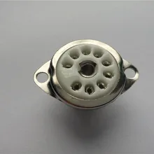 10 шт. керамический трубчатый разъем Малый 9 pin леса GZC9-C держатель трубки для 12au7 12ax7