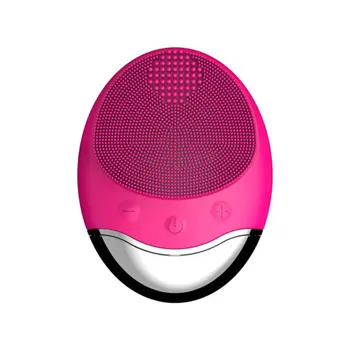 

Face Cleansing Silicone Face Cleansing Device Waterproof USB Electric Sonic Vibration Pore Cleaning Beauty facial Ance removal