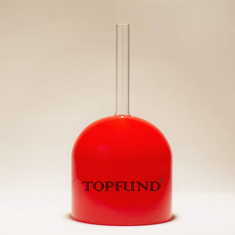 TOPFUND полой ручкой Clear C# Примечание чакра надпочечников красного цвета с украшением в виде кристаллов поющие чаши 7"