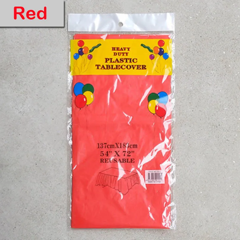 pure color tablecover 137x183cm -red