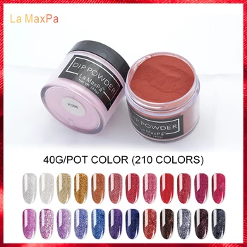 

LaMaxPa nail dip Powder Set Fast Drying Nail Dipping Powder Colors No Lamp Needed Glitter Color Nail glitterNail Fast Drying