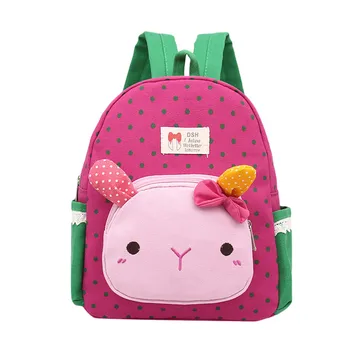 

Kid Backpack Cute Cartoon Little Rabbit Bear Baby kindergarten Bag High Quality Oxford Fabric Knapsacks Mini Toddler Book Bag