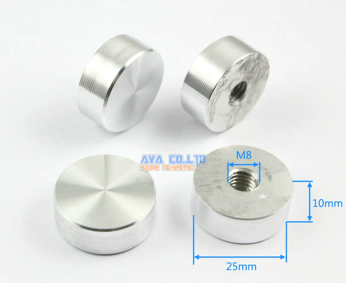 GLASS TABLE TOP ADAPTERS STAINLESS STEEL