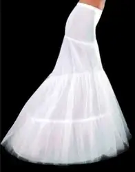 Новый Белый 2-хооп Русалка Свадебное Платье Свадебное Нижняя Юбка Кринолин Underskirt 2017