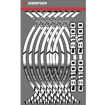 

Motorcycle Wheel Rim Decals Wheel Reflective Stickers Stripes For Honda CB1100
