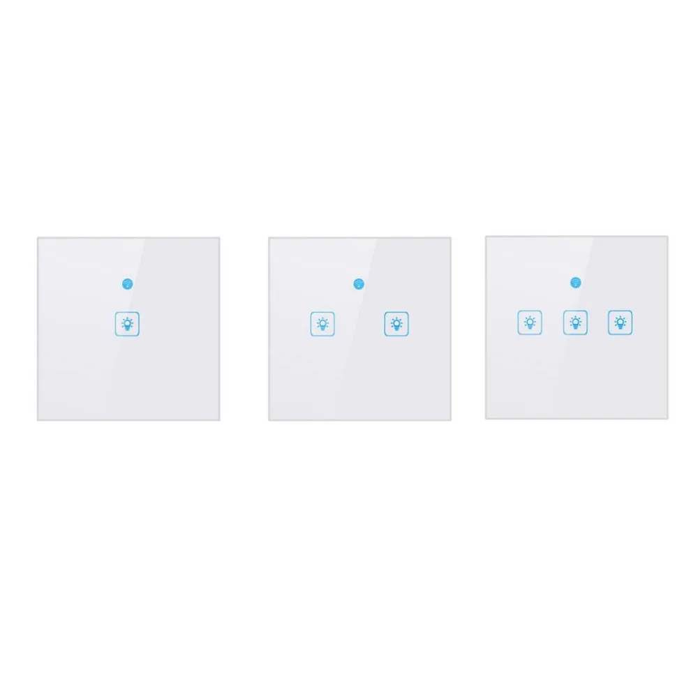 

Support Alexa Google Assistant Home Wall Power Touch WiFi Light Switch Remote Control Wireless Smart Switch