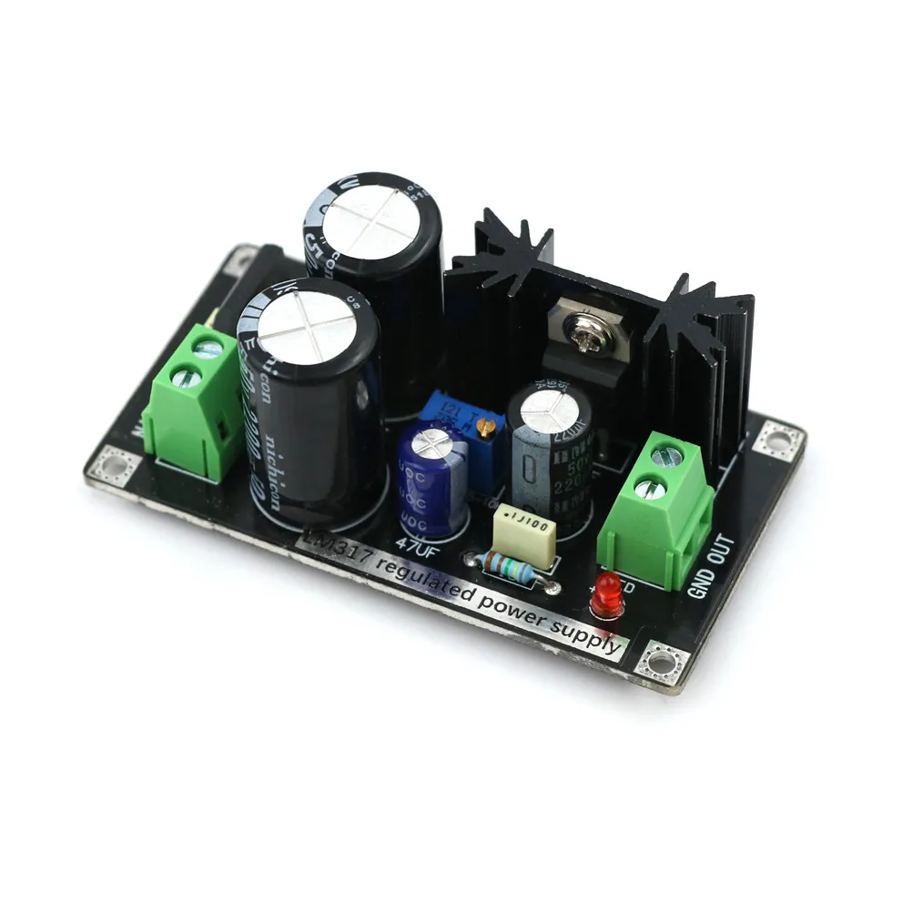 LM317 Adjustable Regulated Rectifier Filter Power Supply Board Module 9K Hw 