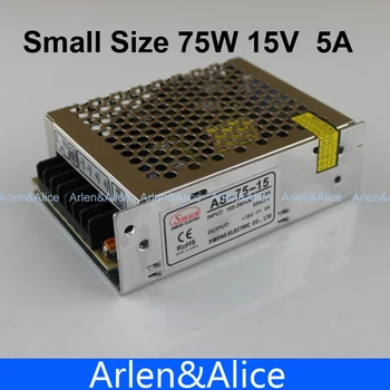 

75W 15V 5A Small Volume Single Output Switching power supply for LED Strip light