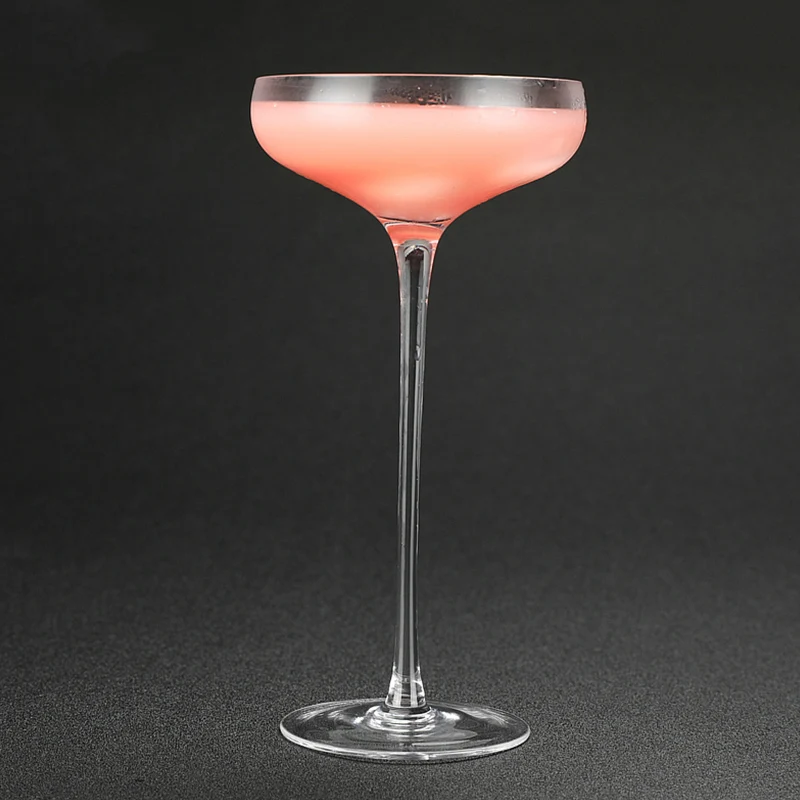 Beste Gratis Verzending Extra Tall 240ml 2 STUKS 240ML Cocktail Glas Martini Glas Drinkware Set van 2