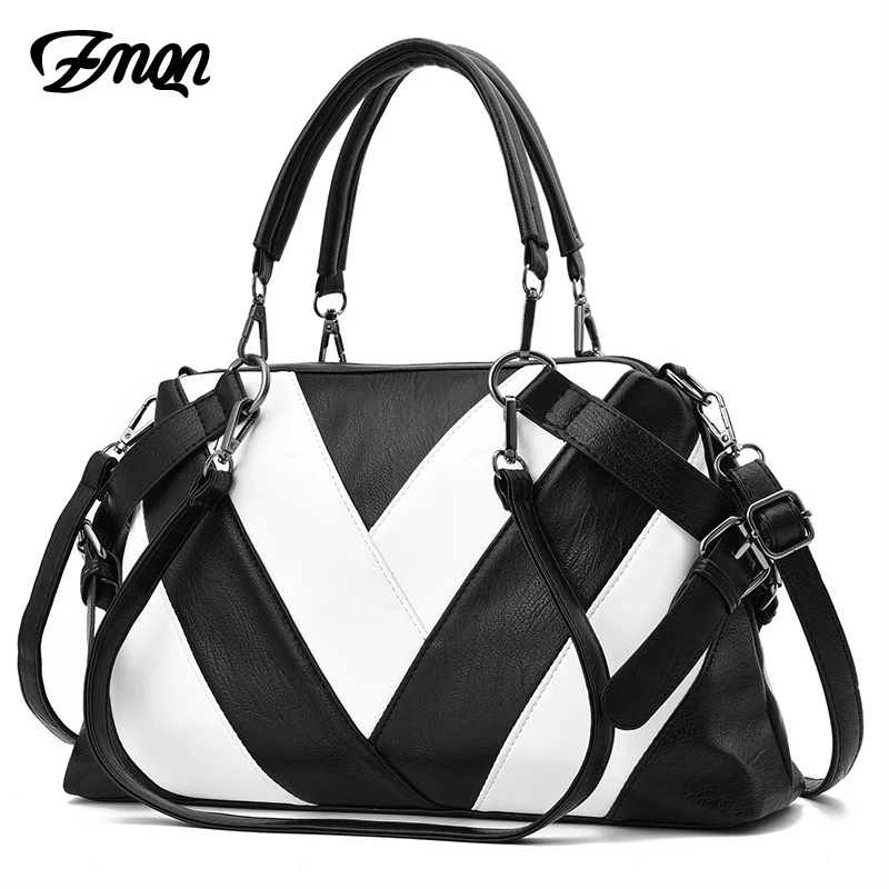 ZMQN Women Bags High Capacity Leather Handbags Mature Female Over