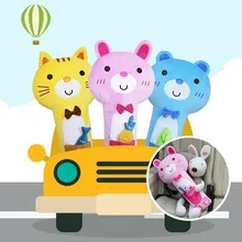 Детская автокресло Ремни мультфильм Животные плечо протектор плечевой ремень плюшевые детские подушки 24*50 см