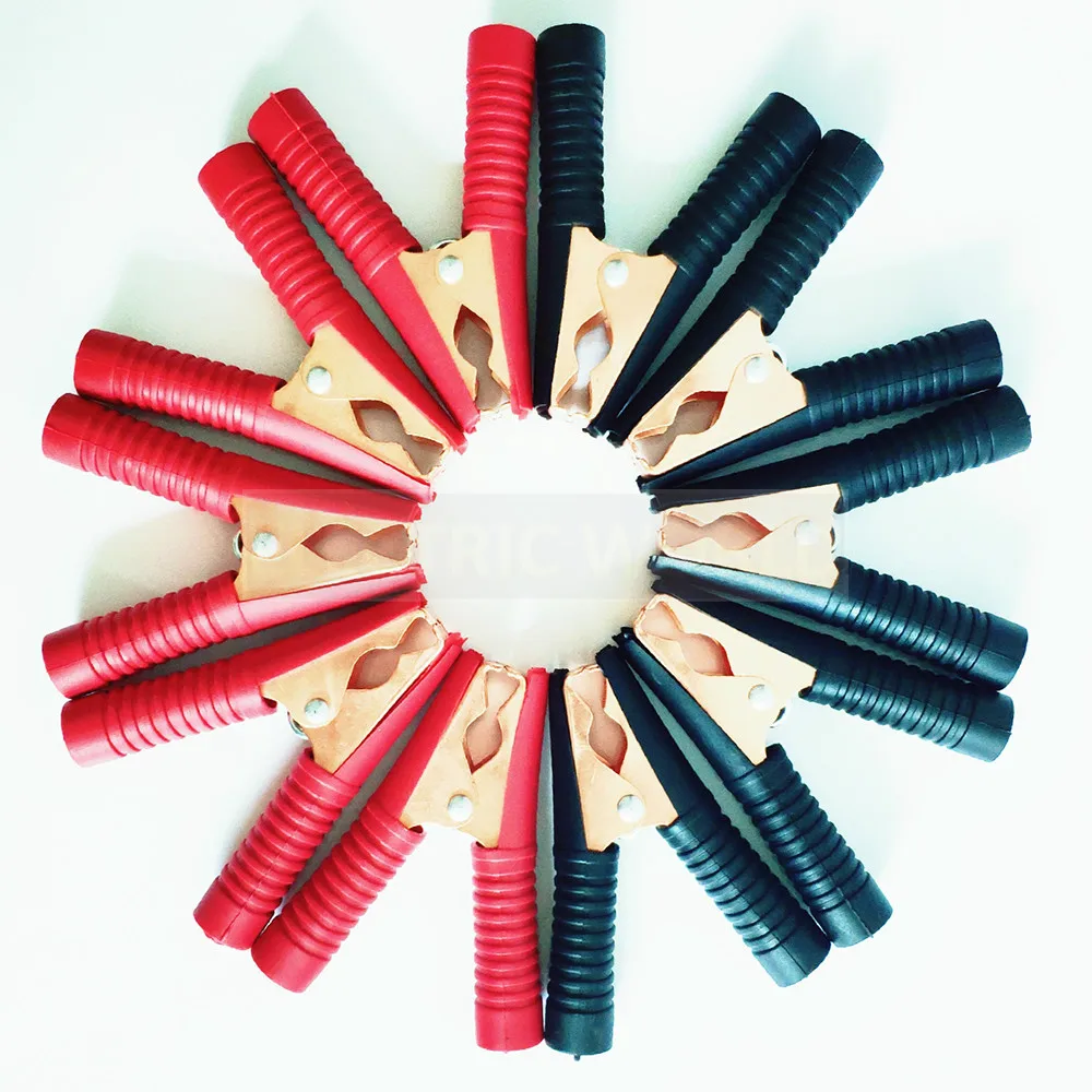 Alligator Clips 100A Car Battery Clamps Electrical Connection Battery Terminals Power Wire Test