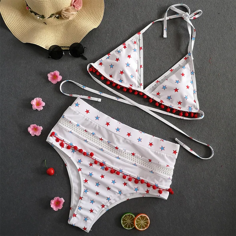 Bikinx Sexy Бикини c хомутом комплект купальник с отверстиями Женская высокая был