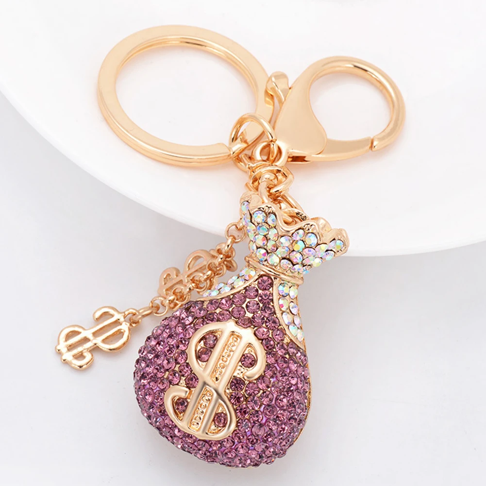 

Fashion Opal Money Purse Keychain Charm Pendant Handbag Bag Keychain Key Ring