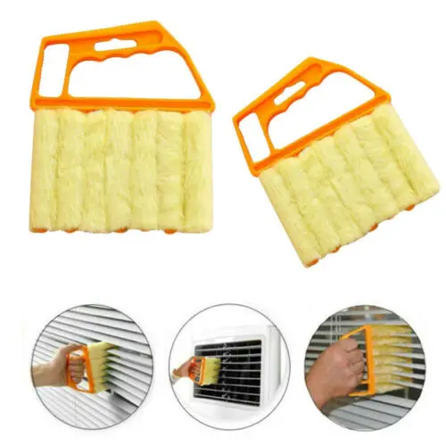 

2019 Faroot Convenient Microfibre Venetian Blind Blade Cleaner Window Conditioner Duster Clean Brush Yellow