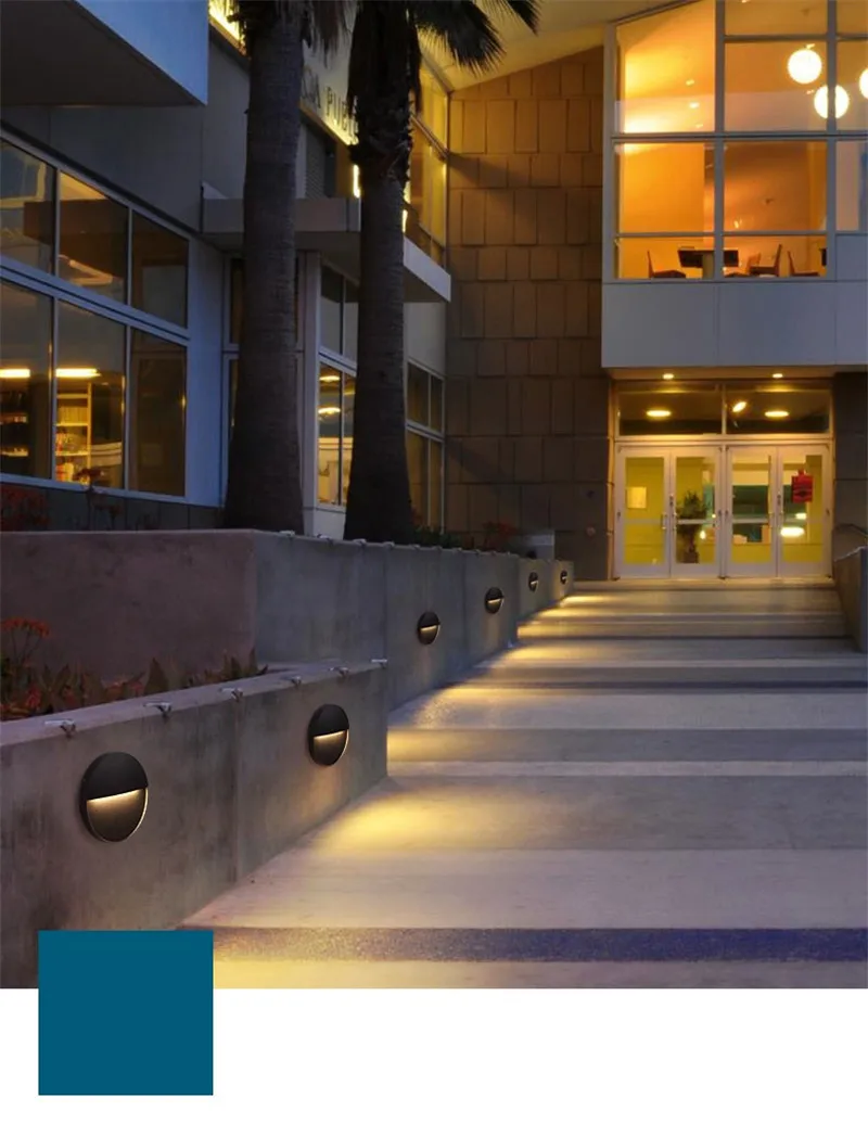 Lâmpadas de Luz de Parede ao ar Luzes do Jardim do Pátio de Alumínio da Decoração da Arte Ultrafinos Levou Livre Impermeável Moderna Arandela Iluminação 5 w 7 Cheap Luminárias de parede externas