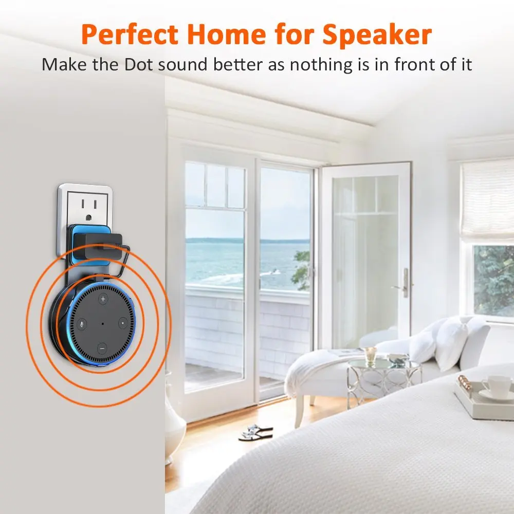 Для Amazon Echo Dot 2nd Gen Voice Assistant Outlet настенный кронштейн смарт-динамик подставка US Plug кухня ванная комната спальня