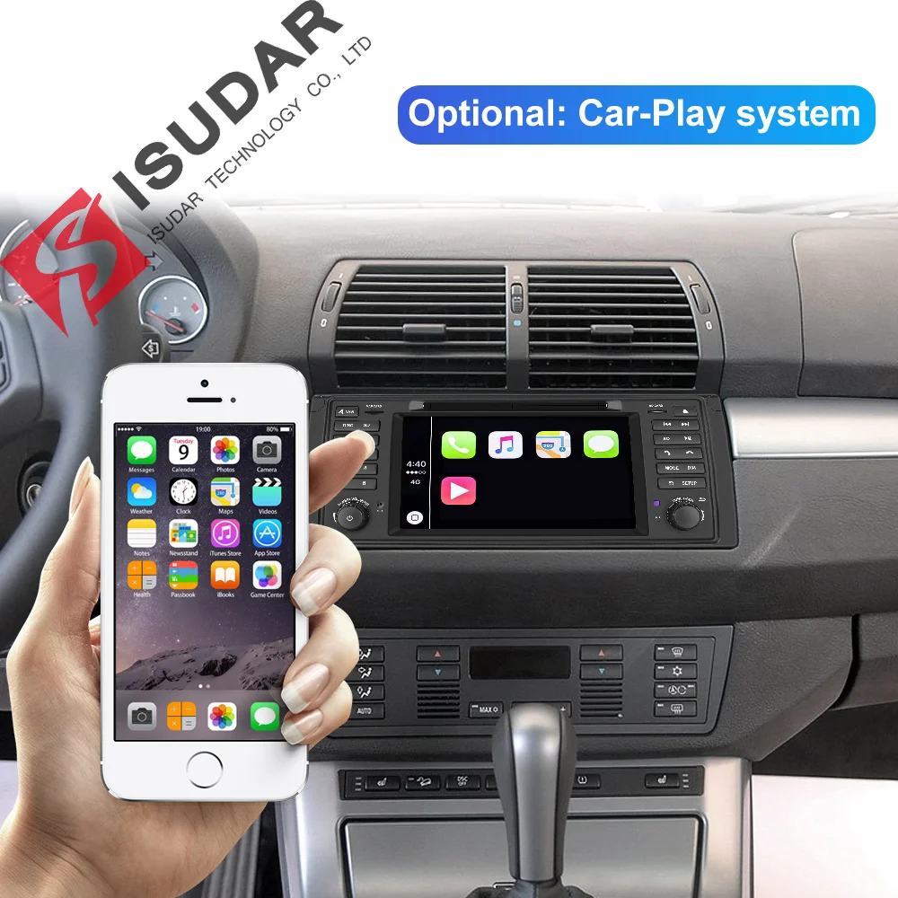 Isudar سيارة مشغل وسائط متعددة الروبوت 9 GPS نظام ستيريو ل BMW/E39/X5/E53 RAM 4 GB Wifi FM AM راديو DSP dvd automotivo في canbus