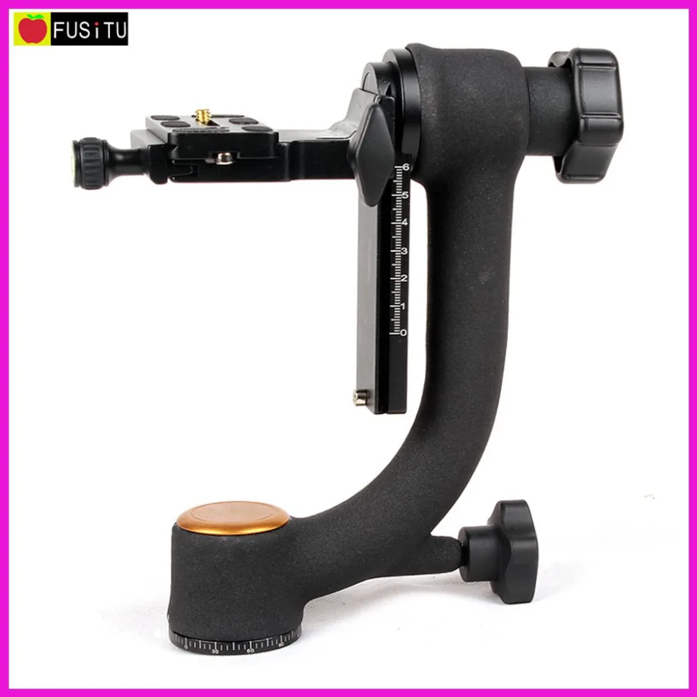 

QZSD Q45 Professional 360-degree Panorama Gimbal Tripod Head Bird-Swing Quick Release Plate For DSLR Video Camera Telephoto Lens